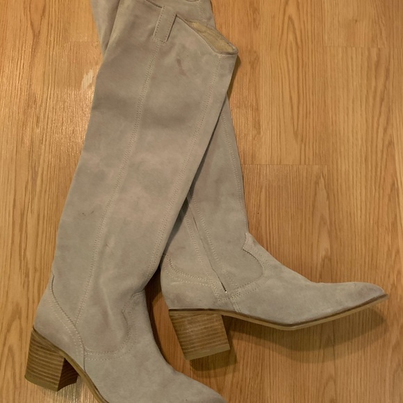 Sbicca suede and leather knee high boots - Picture 3 of 8